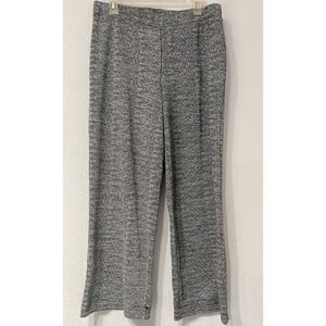 John Paul Richard Pants Women Large Black White Geometric High Rise Wide Leg